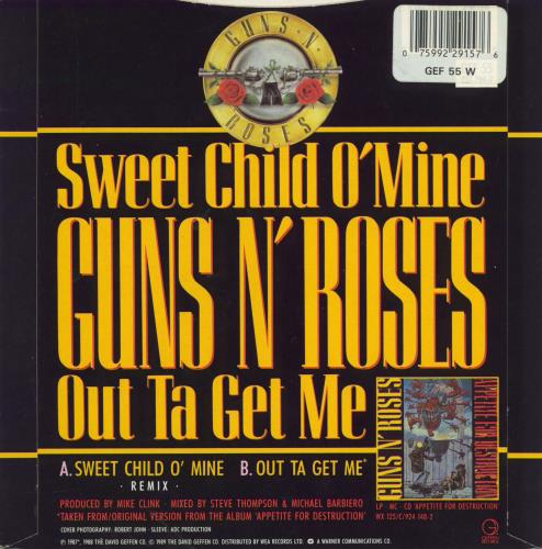 Guns N Roses Sweet Child O' Mine + Tattoo UK 7